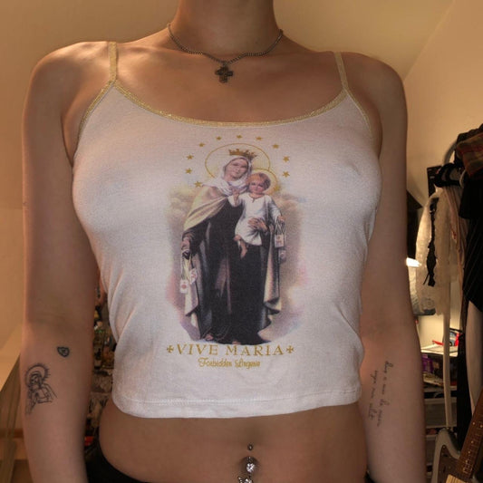 Vive Maria Virgin Mary Crop Top